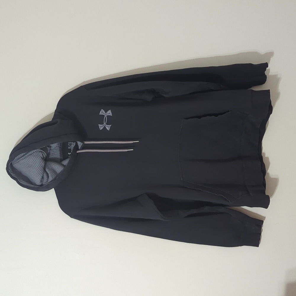 Under Armour UA Storm Men's Black and Grey Hooded Sweatshirt Size XL
